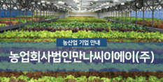 농업회사법인만나씨이에이(주)|채소작물 재배업