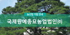 국제원예종묘농업법인(주)|농업(묘목생산 외)